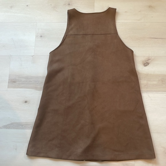 Loft Faux vegan Suede Button Pocket Dress size medium - Picture 7 of 8